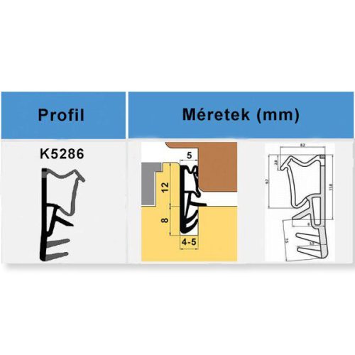 TRELLEBORG DIPRO K5286 KÖZÉPBARNA