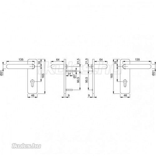 Abus KFG kilincs-kilincs
