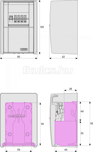 Abus KeyGarage 787 Big kulcstároló