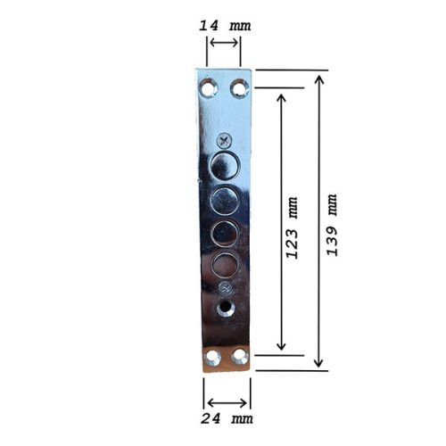 Hi-sec ajtó felsőzár 24 mm