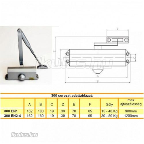 Kling 300 ajtóbehúzó 30-80 kg