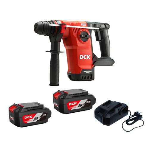 DCK KRH20V-26H2K Akkus kombikalapács 2,8 J SDS-Plus 20 V (2 x 6,0 Ah akku + töltő)