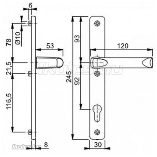 Hoppe London Kilincses Fehér (2205616)