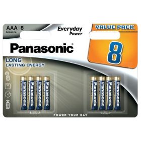   Panasonic LR03EPS-8BW 1,5V AAA/mikro tartós alkáli elem 8 db/csomag