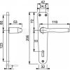 Hoppe Milano kilincs 90 Cilinderes F1