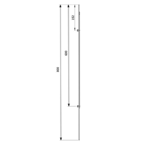 Euro-Elzett MultiModul Alsó Elem 2 gomba 16/800mm (A2M16/800) (EE-MM200)