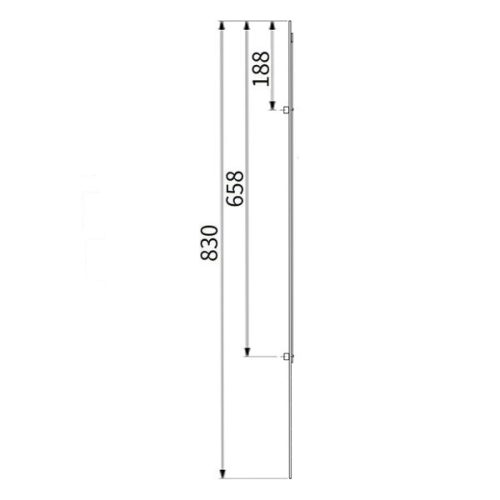 Euro-Elzett MultiModul Generikus Alsó elem 2 görgő 16/830mm (A2R16/830GE) (EE-MM300)