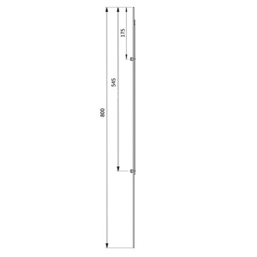 Euro-Elzett MultiModul Generikus Alsó elem 2 gomba 16/800mm (A2M16/800RV) (EE-MM400)