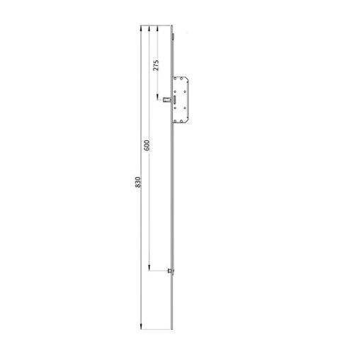 Euro-Elzett MultiModul Generikus Alsó elem 1 gomba + 1 csap 16/830mm (A1M1P16/830MX) (EE-MM502)