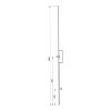 Euro-Elzett MultiModul Generikus Felső elem 1 csap 16/1000mm (másodzárazható) (F1P16/1000D0RB) (EE-MM405)