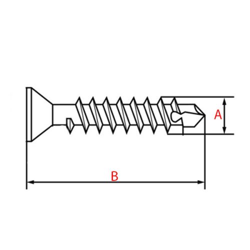 Önfúró lemezcsavar DIN 7504/O sülly.fejű kereszthornyos horg. 3,9x16 (1000 db/doboz)