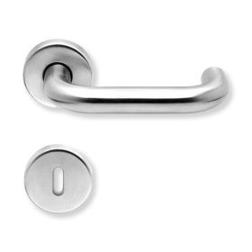 REAL acél rozettás kilincs BB kulcsos