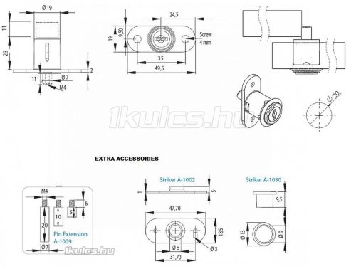 Siso Benyomós tolóajtózár