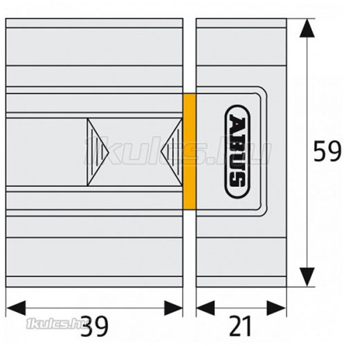 Abus SR30 tolózár Barna