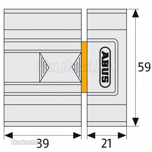 Abus SR30 tolózár Fehér