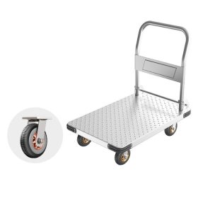 Acél raktárkocsi, kézikocsi 90x60 cm, 425 kg teherbírás