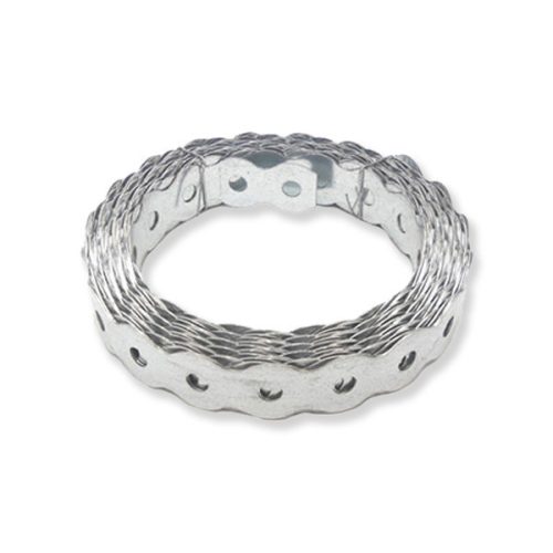 Szerelőszalag, hullámos, tüzihorg., 4-es (12mm / 0.5mm / 10m)