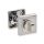 Bussare Classic négyzet rozetta Satin Chrome WC