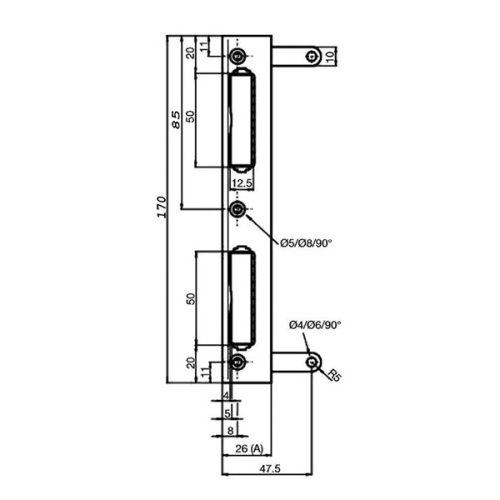 Titan Zárólemez Műag. Betétes+Erősítőlemez