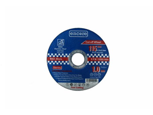 ENCORE YDM6001-115 Vágókorong 115 x 1,0 x 22,23 mm STEEL