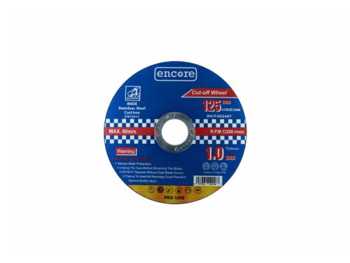 ENCORE YDM6001-125X Vágókorong 125 x 1,0 x 22,23 mm INOX