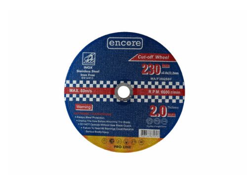 ENCORE YDM6001-230X Vágókorong 230 x 2,0 x 22,23 mm INOX