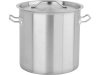YATO YG-00013 GASTRO Fazék fedővel 17 liter 280 x 280 mm inox
