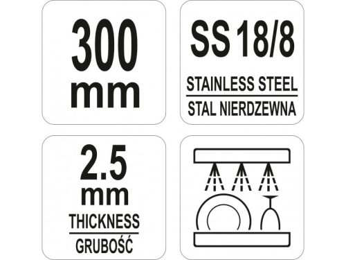 YATO YG-02775 Tálaló kanál 300 mm inox GASTRO