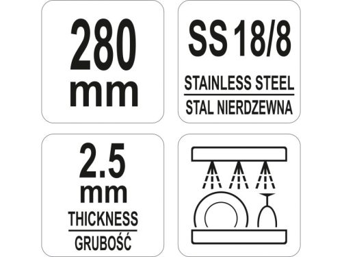 YATO YG-02779 GASTRO Inox torta spatula 285 mm
