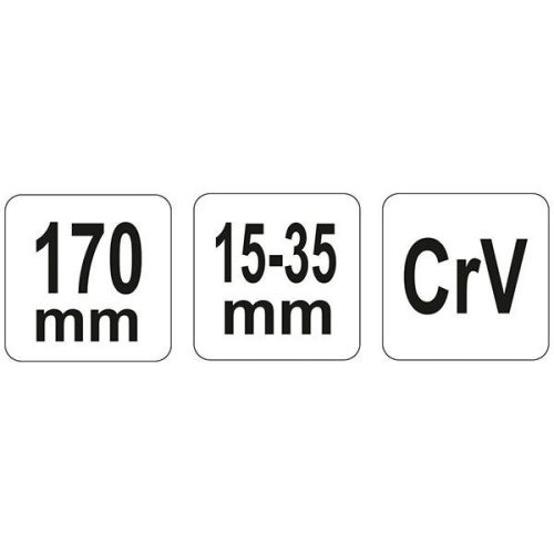 YATO YT-01670 Állítható körmös kulcs 15-35 mm / 170 mm CrV
