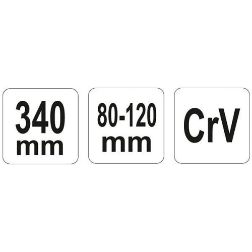 YATO YT-01673 Állítható körmös kulcs 80-120 mm / 340 mm CrV