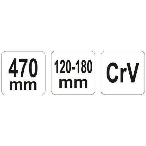YATO YT-01674 Állítható körmös kulcs 120-180 mm / 470 mm CrV