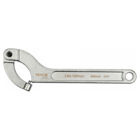   YATO YT-01678 Állítható csapos körmös kulcs 80-120 mm / 340 mm CrV