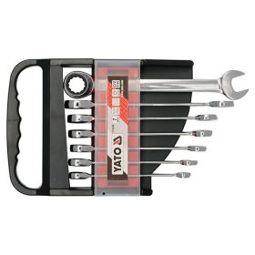   YATO YT-0208 Racsnis csillag-villáskulcs készlet 7 részes (10-19 mm) CrV