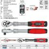 YATO YT-0298 Racsnis hajtószár 3/8 Col 215-315 mm 72T teleszkópos CrV DIN3122