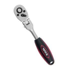   YATO YT-0326 Racsnis hajtószár 3/8 Col 242 mm 72T csuklós ±90° egyenes szár CrV