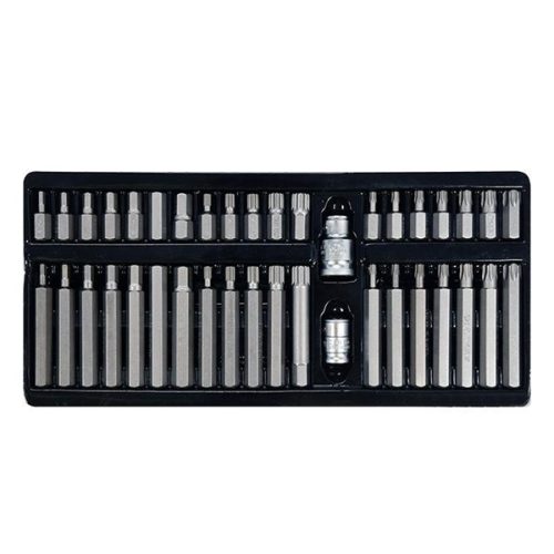 YATO YT-0400 Torx és imbusz bit készlet 40 részes (1/2 Col-3/8 Col H4-H12, M5-M12, T20-T55)
