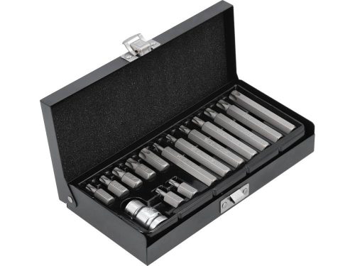 YATO YT-0417 Torx készlet 15 részes tamperproof T20-T55 L=30 mm, L=75 mm 1/2 Col