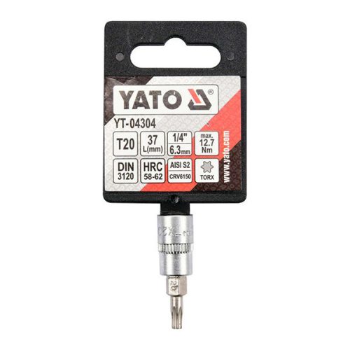 YATO YT-04304 Bit dugókulcs Torx 1/4 Col T20 CrV