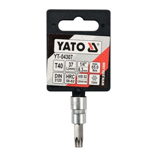 YATO YT-04307 Bit dugókulcs Torx 1/4 Col T40 CrV