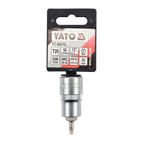 YATO YT-04310 Bit dugókulcs Torx 1/2 Col T20 CrV