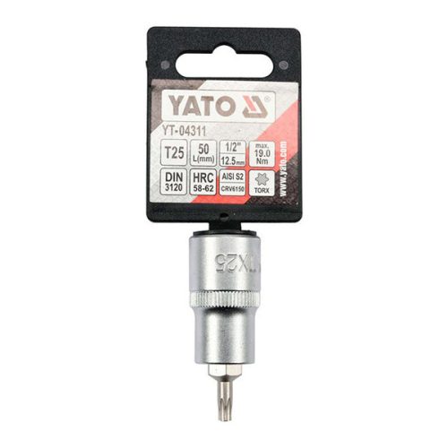 YATO YT-04311 Bit dugókulcs Torx 1/2 Col T25 CrV