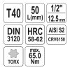 YATO YT-04314 Bit dugókulcs Torx 1/2 Col T40 CrV