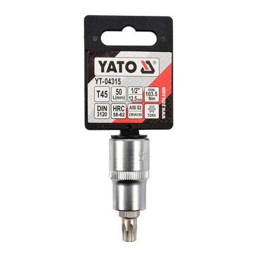 YATO YT-04315 Bit dugókulcs Torx 1/2 Col T45 CrV
