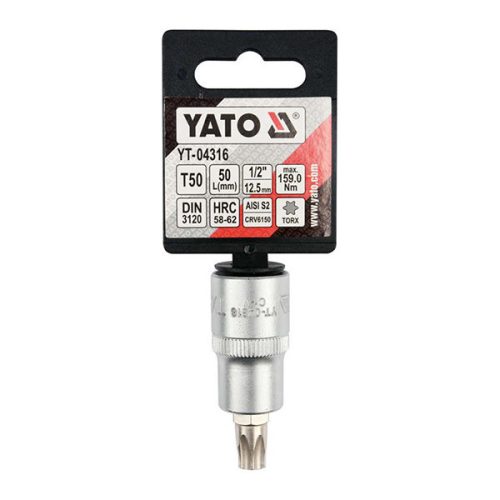 YATO YT-04316 Bit dugókulcs Torx 1/2 Col T50 CrV