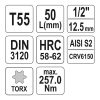 YATO YT-04317 Bit dugókulcs Torx 1/2 Col T55 CrV
