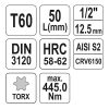 YATO YT-04318 Bit dugókulcs Torx 1/2 Col T60 CrV