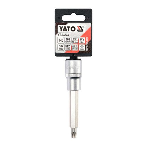 YATO YT-04324 Hosszú bit dugókulcs Torx 1/2 Col T40 CrV