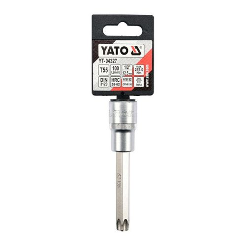 YATO YT-04327 Hosszú bit dugókulcs Torx 1/2 Col T55 CrV