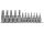 YATO YT-04331 Bit dugókulcs készlet 12 részes Torx 1/4 Col, 3/8 Col CrV